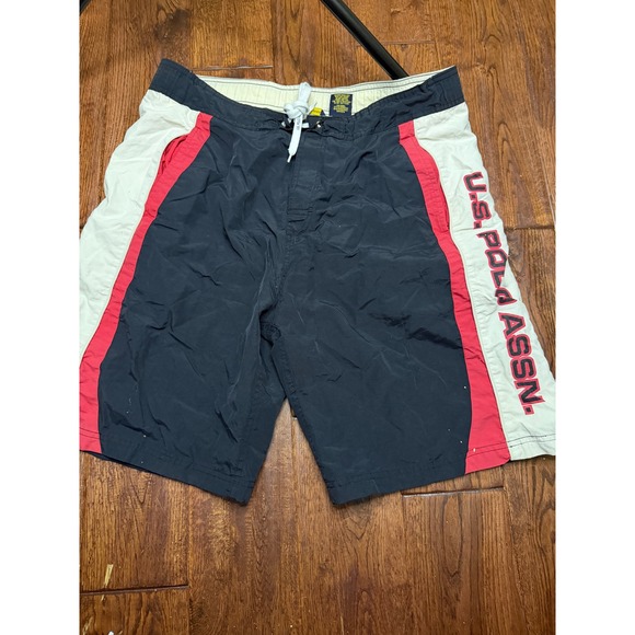 U.S. Polo Assn. Other - US‎ Polo Assn Mens Board Shorts Colorblock Swim Trunks Size Large 8 Inseam